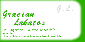 gracian lakatos business card